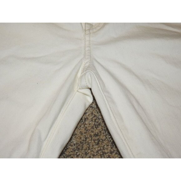 NWT Genetic Womens Jeans 30 White Pockets Matchstick Crop Skinny Straight Denim - Picture 13 of 16